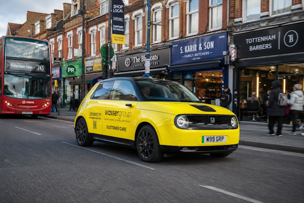 Wasser Group car on Tottenham High Road